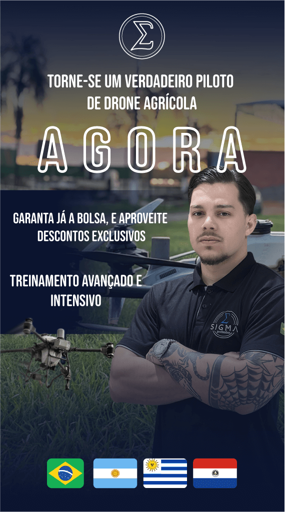 Galeria do curso de piloto de drone agrícola